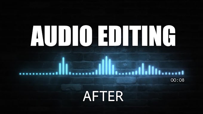 professionally clean up and edit your audio or podcast