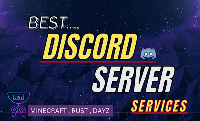 setup rust discord server, minecraft discord server , create dayz discord server