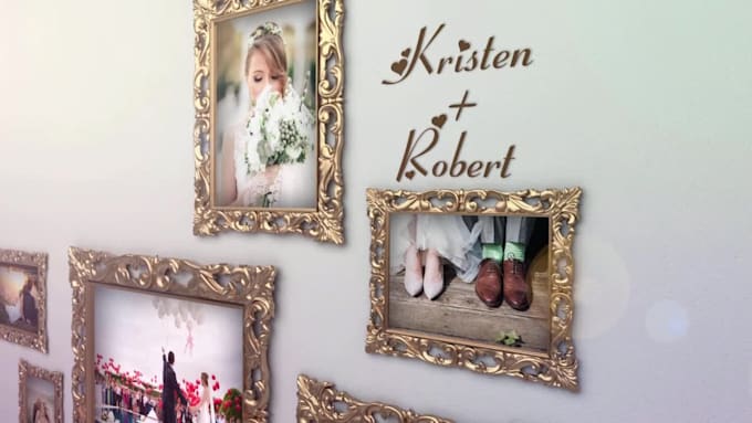 Best Deals! I will do wedding anniversary wishes or romantic slide show video  for $10