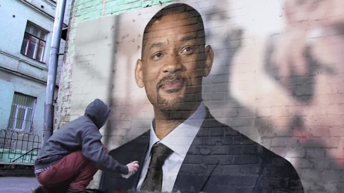 spray paint your logo or image on a graffiti wall video