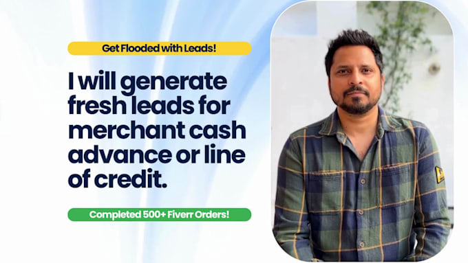 generate mca leads or merchant cash advance leads and line of credit leads