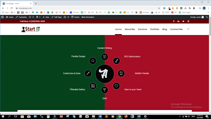 fix wordpress issues, develop website