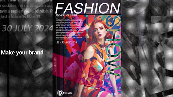 design event poster and flyer