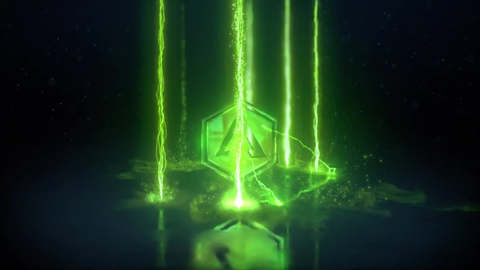 create a cinematic electric logo intro animation in 4k