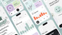 design mobile modern app UI and screenshots in figma
