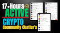 manage a crypto chatters team to grow your project