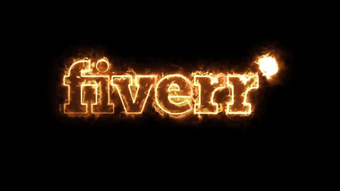 draw your logo with burning fire