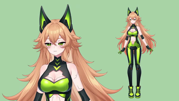design and rig live 2d vtuber model vtuber model and rigging live2d vtuber model