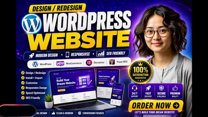 create wordpress website for business