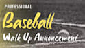record walk up announcements for your baseball or softball team