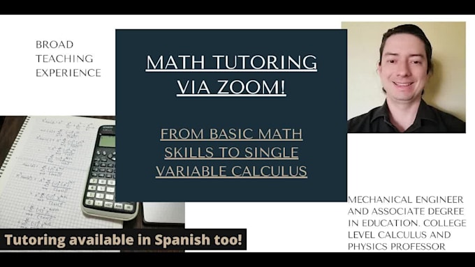 provide you with tutoring in math, geometry and calculus