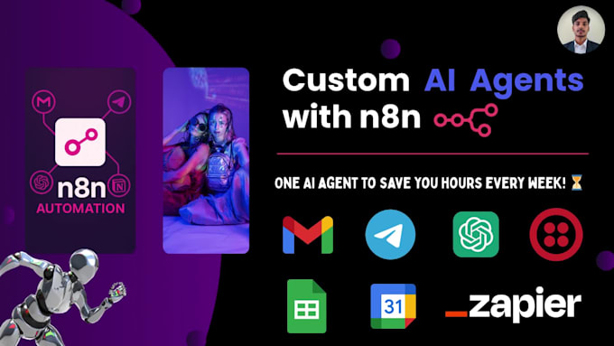 build any custom workflow or agent using n8n