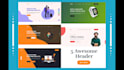 create attractive website banner, header, slider design
