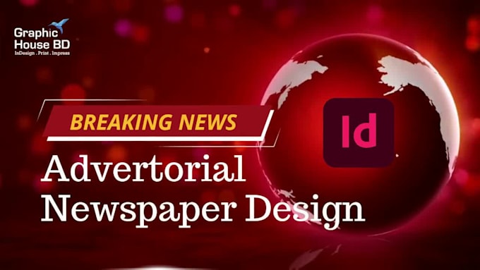 design professional advertorial newspaper layout in indesign