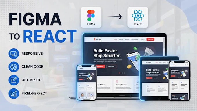 convert figma to responsive react website