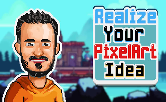 draw a pixel art character, asset, or environment