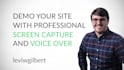 demo your site with pro screen capture and voice over