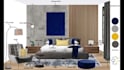 design a mood board for interior with 2d layout