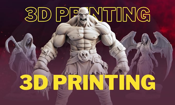 sculpt high quality 3d models, characters, and statues for 3d printing rendering