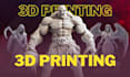 sculpt high quality 3d models, characters, and statues for 3d printing rendering