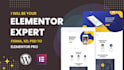 your elementor expert for figma to elementor wordpress website by elementor pro