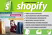 build an advance high converting shopify store for you
