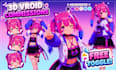 create 3d character models, vrchat avatar, vtuber character and vroid