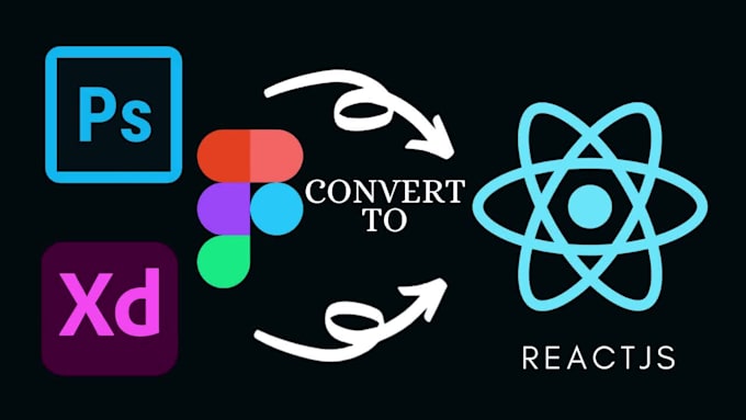 convert your xd, PSD, figma to responsive react site