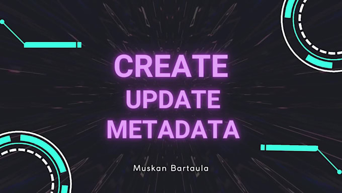 create or update a metadata for the solana nfts