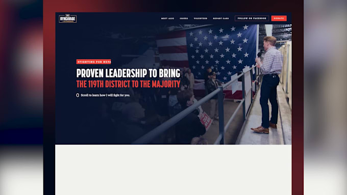 create politics campaigne website