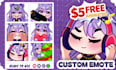 draw twitch emotes, chibi emotes, animated emotes, and sub badges for you