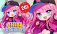 draw cute anime chibi art character, live2d, vtuber and illustration for you