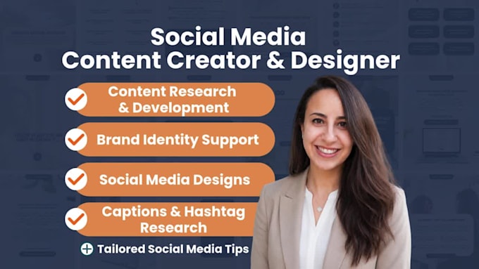 be your social media content creator and designer