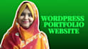 create portfolio website  landing page using wordpress