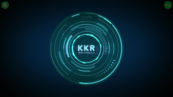 make hologram circular logo intro anumation