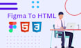 convert figma to html css bootstrap responsive website