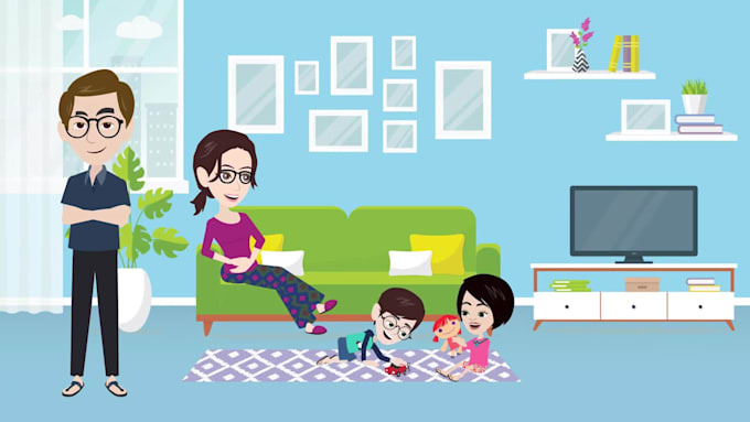 make credit repair service explainer animated promo video