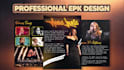 design a professional epk, media kit, or one sheet for musicians and artists