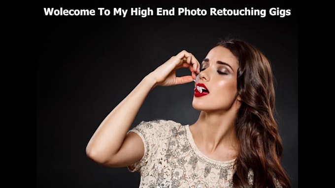 do high end skin beauty retouch with professional way