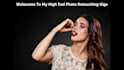 do high end skin beauty retouch with professional way
