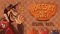 record an impression, animation, video game, cartoon, male voice over