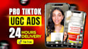 engineer ai ugc video ads for tiktok ads ,facebook video ads and dropshipping