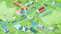 design custom 3d isometric map vector map illustration campus, event, site plan