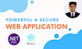 do csharp dotnet core restapi react rtk nextjs application