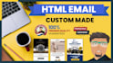 design and code HTML email template