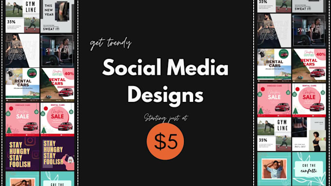 design instagram aesthetic, unique post and templates