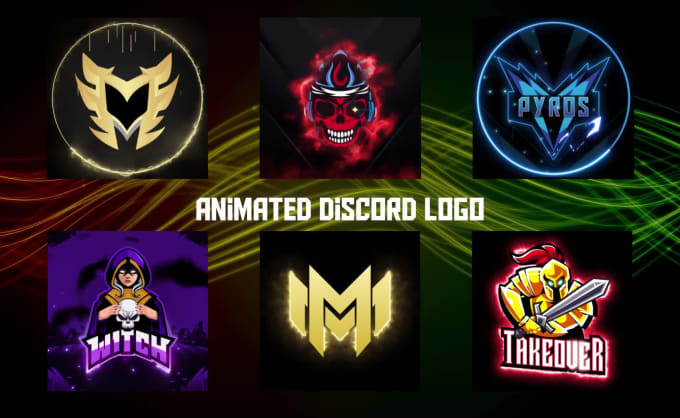 Create an animated gif for discord , logo , icon, banner gif by