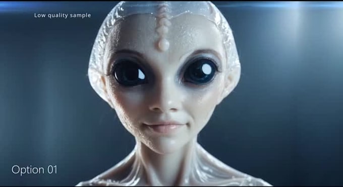 do a cinematic alien logo reveal