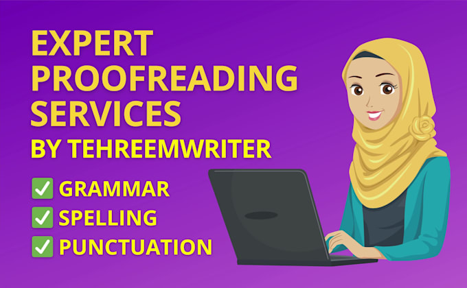 expertly proofread your document for grammar, punctuation and spelling