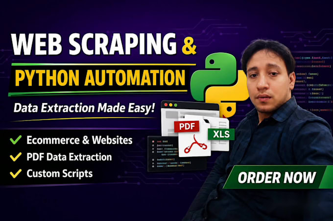 create python automation scripts for web scraping and PDF